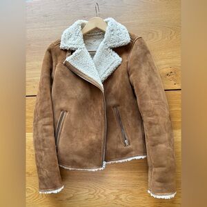 Suede winter jacket
